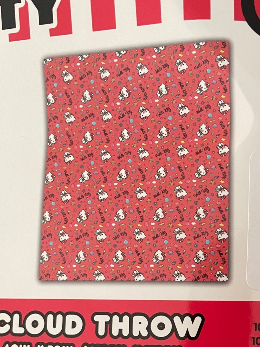Hello Kitty Orange Cloud Throw
